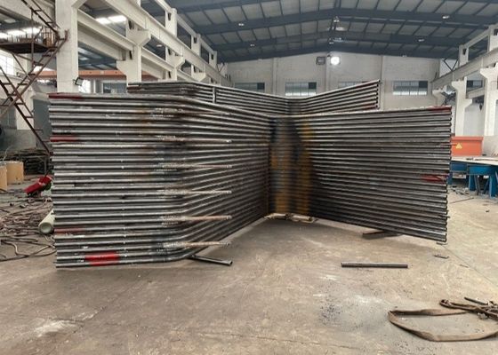 ASME الجودة العالية محطة توليد الكهرباء الغلاية أجزاء جولة أنابيب الفولاذ الغلاية أنابيب غشاء الجدار المائي الجدار لوحة
