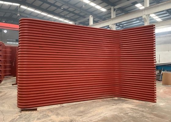 ASME الجودة العالية محطة توليد الكهرباء الغلاية أجزاء جولة أنابيب الفولاذ الغلاية أنابيب غشاء الجدار المائي الجدار لوحة
